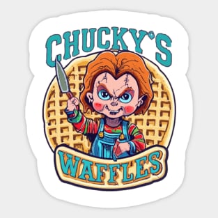 Chucky's Waffles Sticker